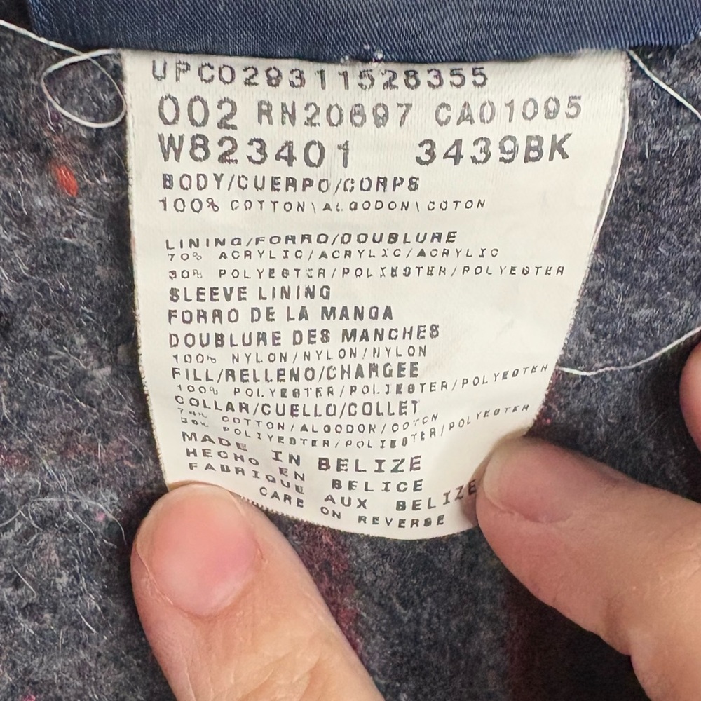 Dickies chore coat barn jacket vintage blanket lined black men’s size xl Detroit - Picture 4 of 6